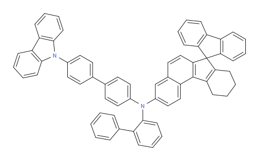 N-(4'-(9H-carbazol-9-yl)-[1,1'-biphenyl]-4-yl)-N-([1,1'-biphenyl]-2-yl)-8,9,10,11-tetrahydrospiro[benzo[c]fluorene-7,9'-fluoren]-3-amine