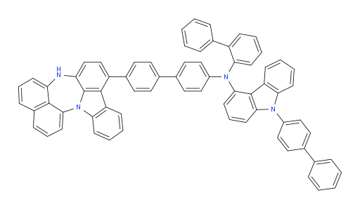 N-(4'-(4H-naphtho[1',8':5,6,7][1,4]diazepino[3,2,1-jk]carbazol-7-yl)-[1,1'-biphenyl]-4-yl)-N-([1,1'-biphenyl]-2-yl)-9-([1,1'-biphenyl]-4-yl)-9H-carbazol-4-amine