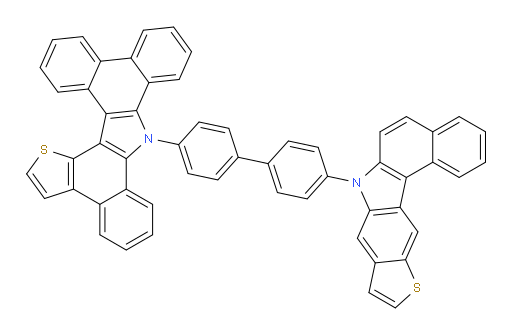 8-(4'-(7H-benzo[g]thieno[3,2-b]carbazol-7-yl)-[1,1'-biphenyl]-4-yl)-8H-tribenzo[a,c,i]thieno[2,3-g]carbazole