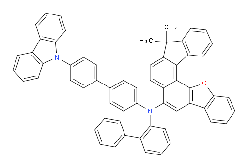N-(4'-(9H-carbazol-9-yl)-[1,1'-biphenyl]-4-yl)-N-([1,1'-biphenyl]-2-yl)-9,9-dimethyl-9H-indeno[2',1':7,8]naphtho[1,2-b]benzofuran-6-amine