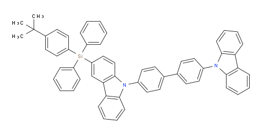 9-(4'-(9H-carbazol-9-yl)-[1,1'-biphenyl]-4-yl)-3-((4-(tert-butyl)phenyl)diphenylsilyl)-9H-carbazole