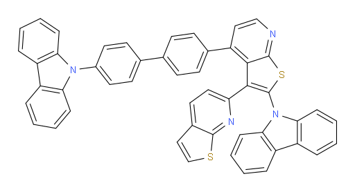 4-(4'-(9H-carbazol-9-yl)-[1,1'-biphenyl]-4-yl)-2-(9H-carbazol-9-yl)-3,6'-bithieno[2,3-b]pyridine