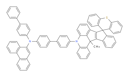 N-([1,1'-biphenyl]-4-yl)-N-(4'-(13c-methylspiro[benzo[4,5]pentaleno[1,2,3-kl]acridine-9,9'-thioxanthene]-5(13cH)-yl)-[1,1'-biphenyl]-4-yl)phenanthren-9-amine