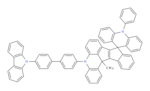 5'-(4'-(9H-carbazol-9-yl)-[1,1'-biphenyl]-4-yl)-13c'-methyl-10-phenyl-5',13c'-dihydro-10H-spiro[acridine-9,9'-benzo[4,5]pentaleno[1,2,3-kl]acridine]