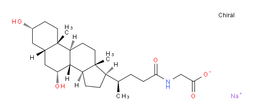 sodium 2-((R)-4-((3R,5S,7R,8R,9S,10S,13R,14S,17R)-3,7-dihydroxy-10,13-dimethylhexadecahydro-1H-cyclopenta[a]phenanthren-17-yl)pentanamido)acetate